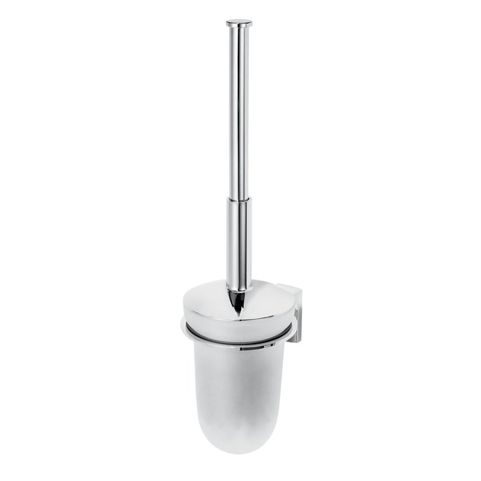 Toilet brush set with closing lid