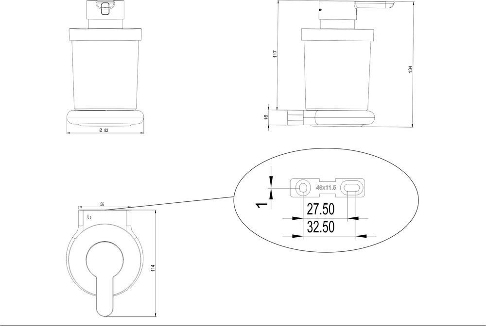 Distributeur de savon incassable sans BPA