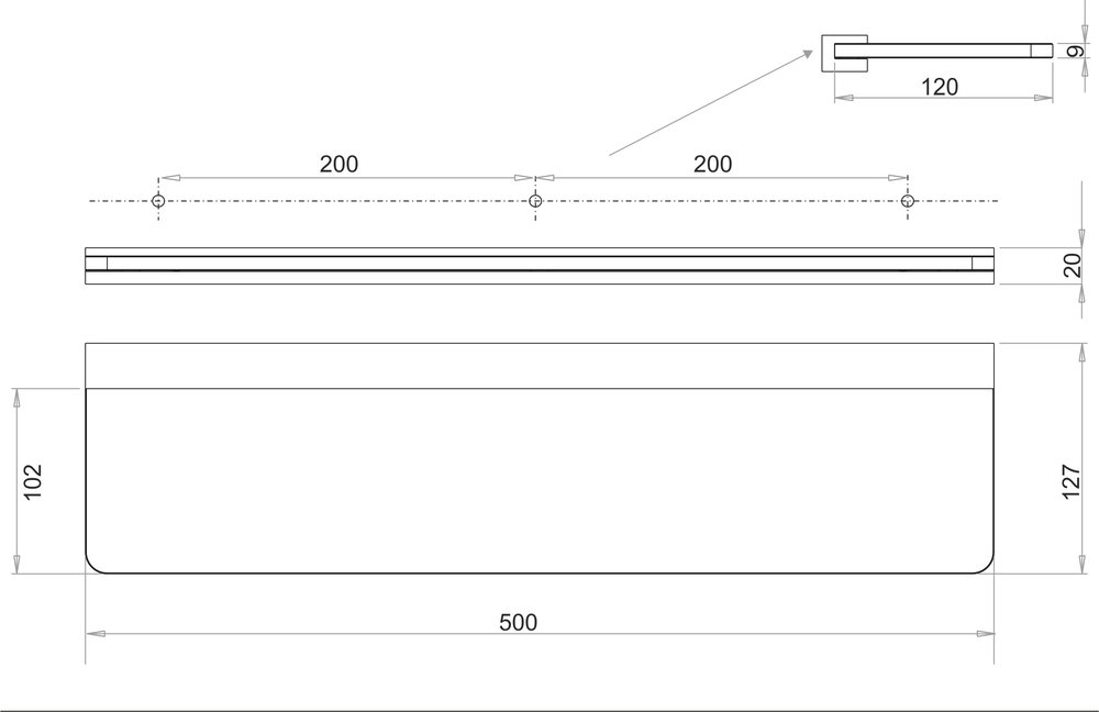 Tray with supports