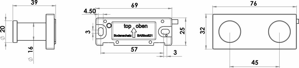 Haken doppelt