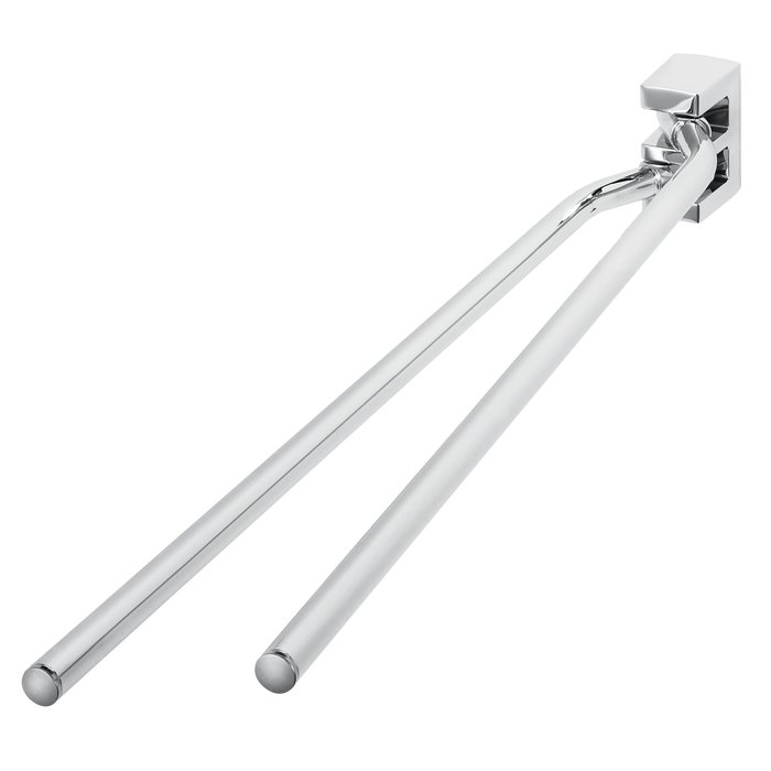 Towel rail with two movable arms
