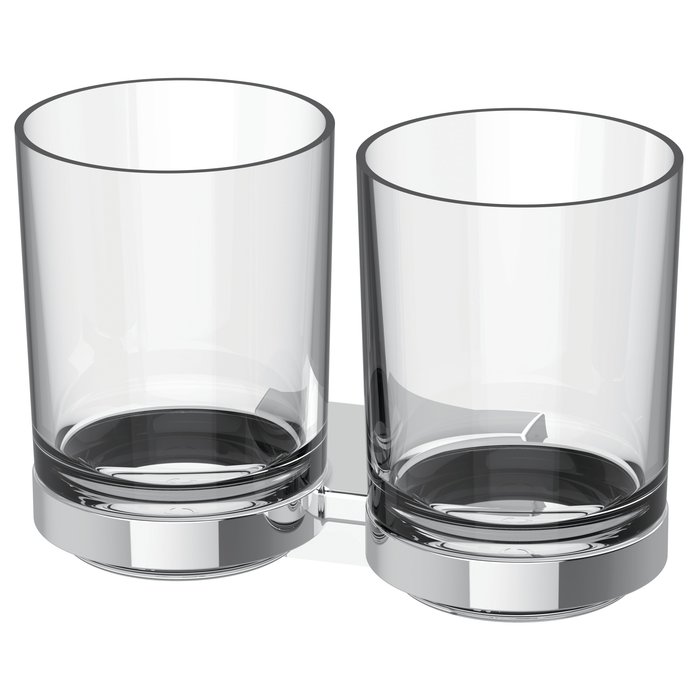 Double glass holder unbreakable