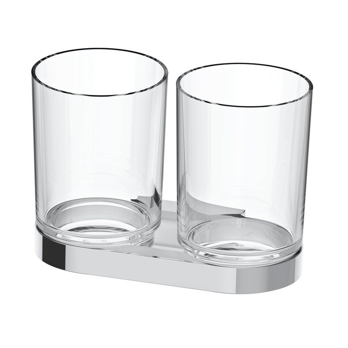 Double glass holder