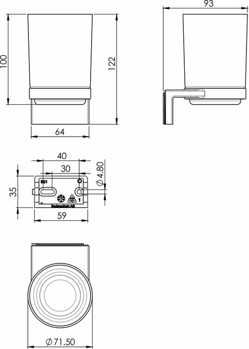 Porte-verre incassable sans BPA