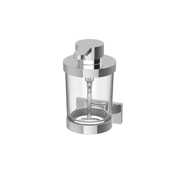 Soap dispenser with clear glass