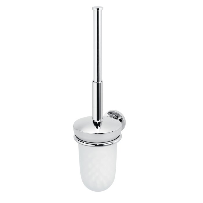 Toilet brush set with closing lid