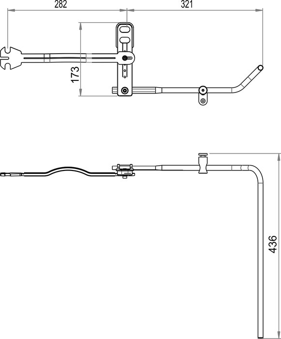 Handtuchhalter links Pro 85, Talux 81