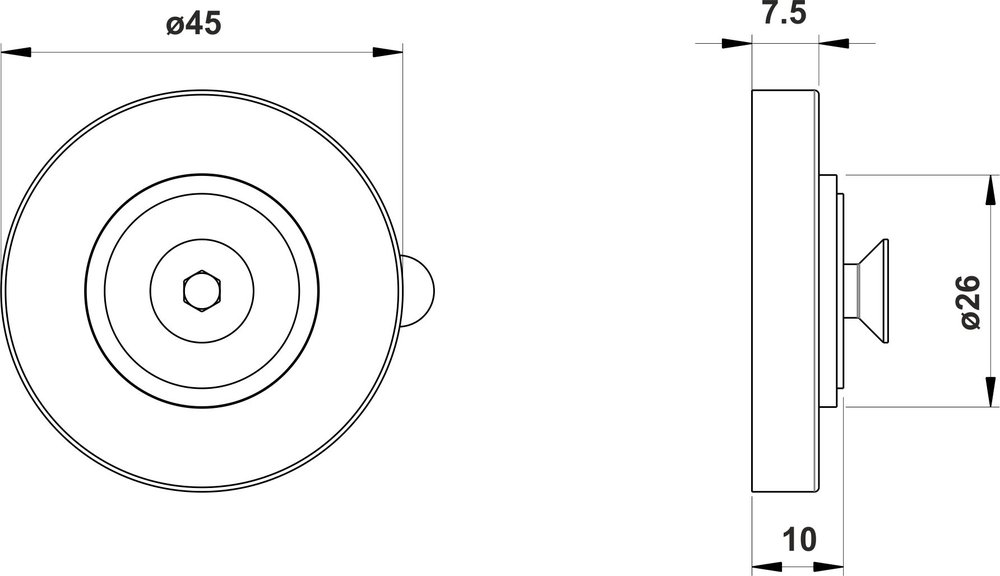 Bonding Set round Shower sliding bar