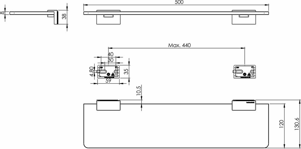 Tray with supports