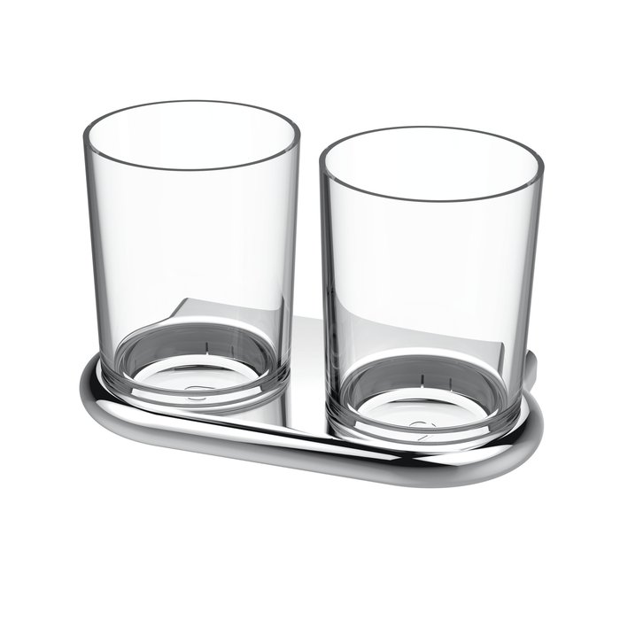 Double glass holder