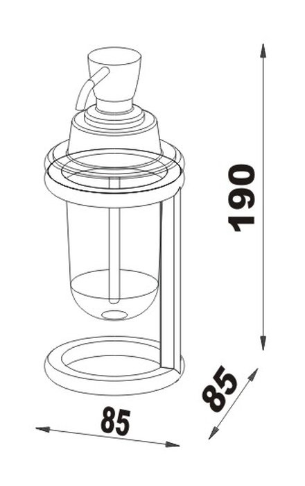 §§ RIVA Seifenspender Tischmodell Mattglas 