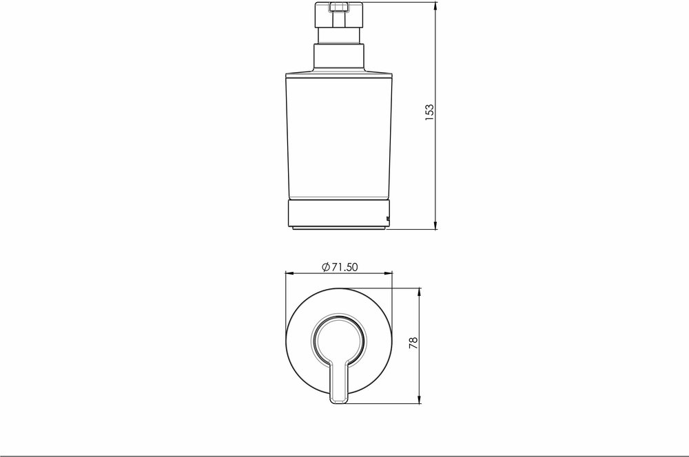 Distributeur de savon à poser incassable sans BPA