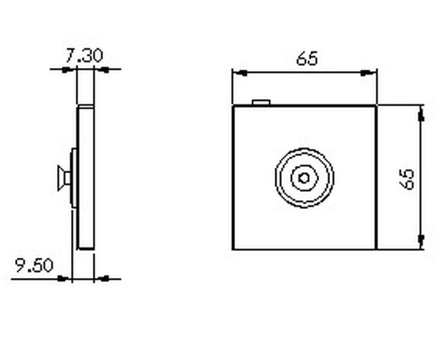 Bonding set square shower sliding bar