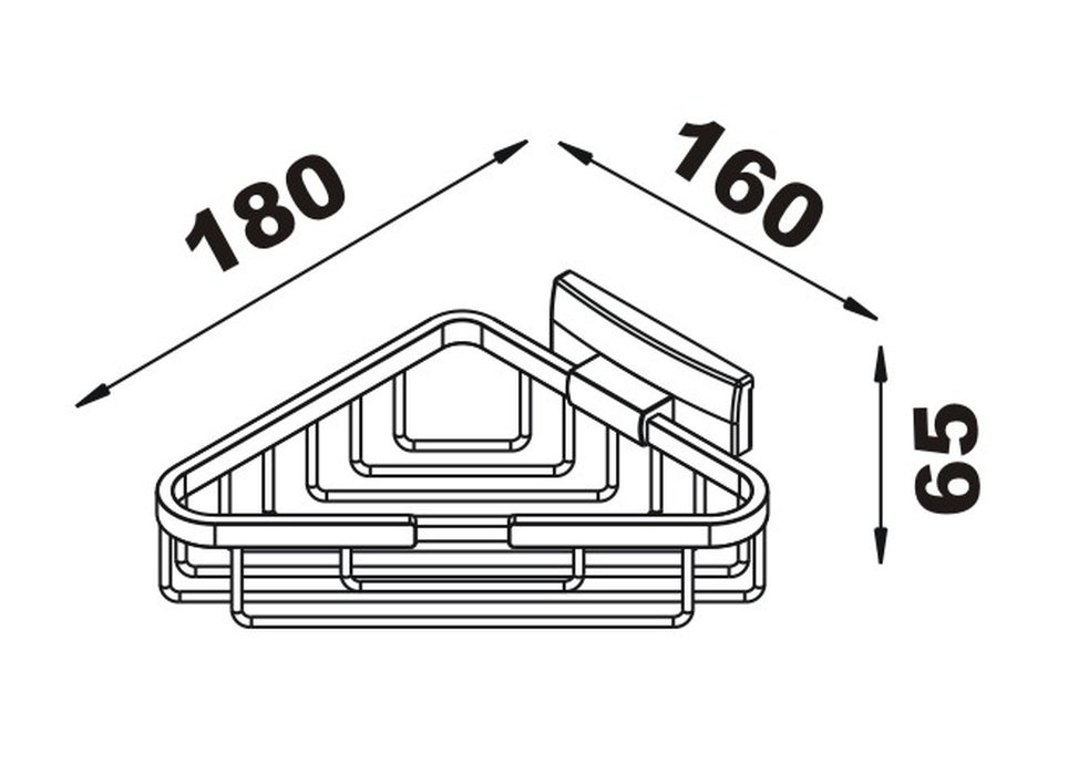 Porte-savon à barrettes modèle d'angle